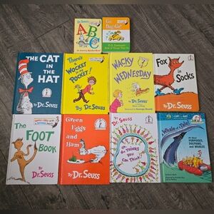 Lot of 10 Classic Dr. Seuss Beginner & Bright & Early Books — Hardcover & Board